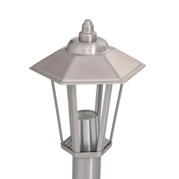 Lampă exterioară de podea, argintiu, 120 cm, oțel inoxidabil - Img 5