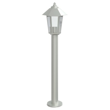 Lampă exterioară de podea, argintiu, 80 cm, oțel inoxidabil - Img 4