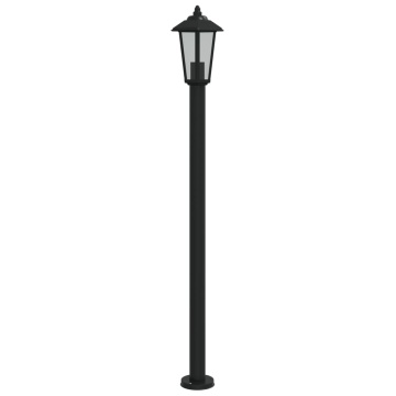 Lampă exterioară de podea, negru, 120 cm, oțel inoxidabil - Img 2