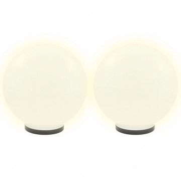 Lămpi bol cu LED, 2 buc, sferice, 40 cm, PMMA - Img 3