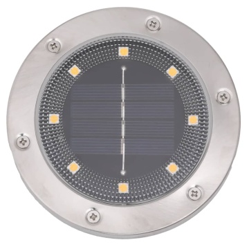 Lămpi solare cu țăruși de sol pentru exterior, 12 buc. alb cald - Img 5