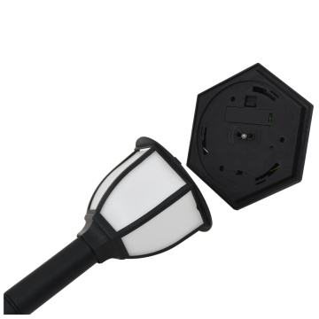 Lămpi solare de exterior cu LED, 3 buc, negru - Img 8