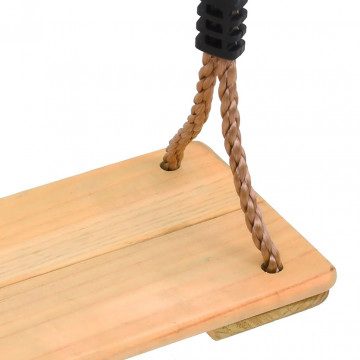 Leagăn de scândură, 200 cm, lemn masiv de pin - Img 4