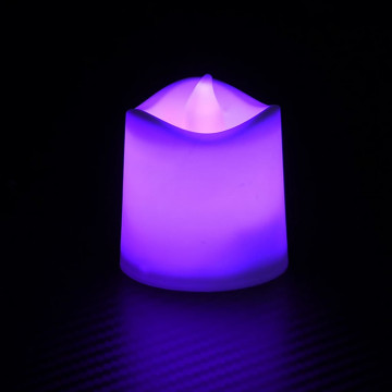 Lumânări pastile electrice fără flacără cu LED 12 buc. colorate - Img 3