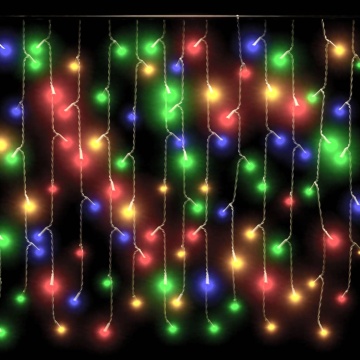 Lumini de perdea tip gheață 400 LED-uri colorate 8 funcții 10 m - Img 4