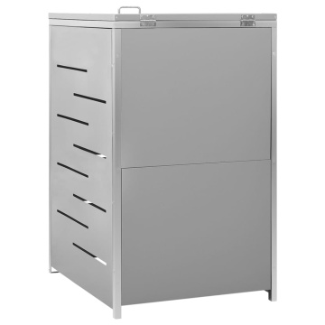 Magazie pentru pubelă unică, 69x77,5x112,5 cm, oțel inoxidabil - Img 6