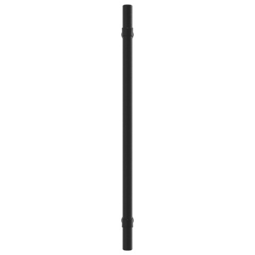Mânere de dulap, 10 buc., negru, 224 mm, oțel inoxidabil - Img 8