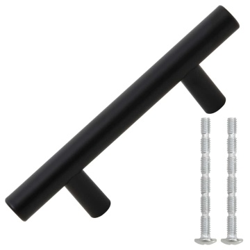 Mânere de dulap, 10 buc., negru, 64 mm, oțel inoxidabil - Img 3