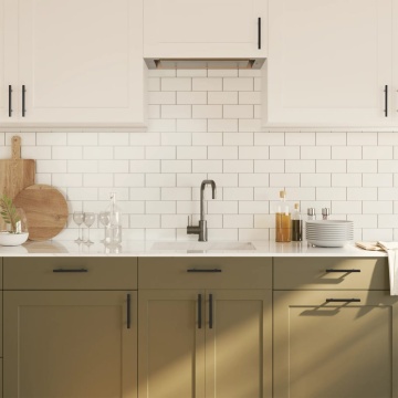 Mânere de dulap, 20 buc., negru, 96 mm, oțel inoxidabil - Img 4