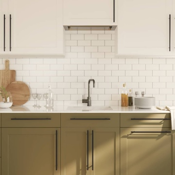 Mânere de dulap, 5 buc., negru, 320 mm, oțel inoxidabil - Img 4