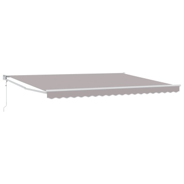 Marchiză retractabilă automată gri deschis 450x300 cm, Material de schimb pentru marchiză pentru cadru de 4,5x3 m gri deschis - Img 2