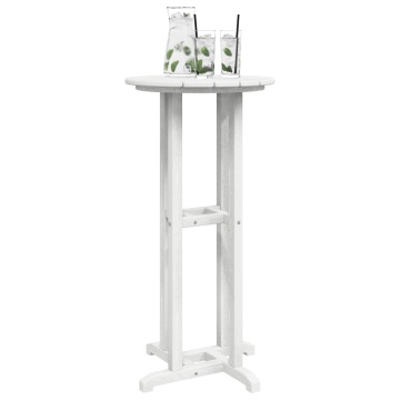 Masă Bar Alb 55x55x107 cm HDPE - Img 3