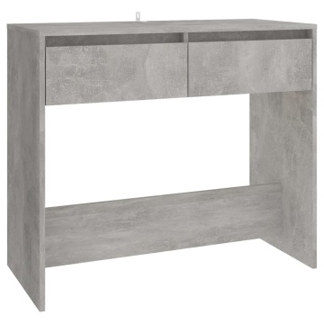 Masă consolă, gri beton, 89x41x76,5 cm, oțel - Img 2