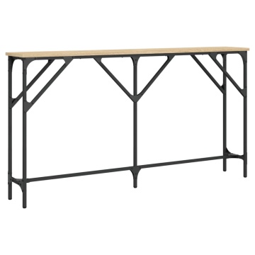 Masă consolă, stejar sonoma, 140x23x75 cm, lemn prelucrat - Img 5