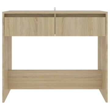 Masă consolă, stejar sonoma, 89x41x76,5 cm, oțel - Img 7