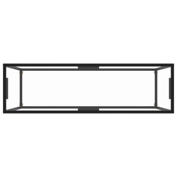 Masă consolă, transparent, 120x35x75 cm, sticlă securizată - Img 4