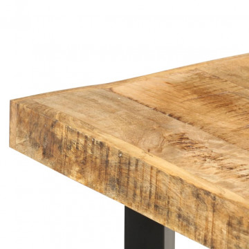 Masă de bar, 150x70x107 cm, lemn de mango nefinisat - Img 8