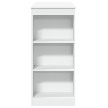 Masă de bar cu rafturi, alb, 95x47x103,5 cm, lemn prelucrat - Img 8