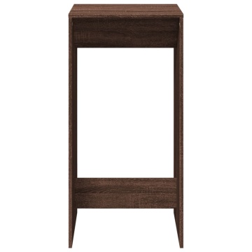 Masă de bar, stejar maro, 51x50x103,5 cm, lemn prelucrat - Img 4