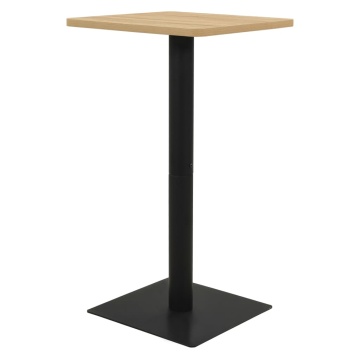 Masă de bistro, culoarea stejarului, 50 x 50 x 107 cm - Img 1