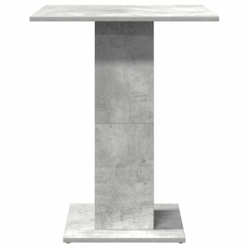 Masă de bistro, gri beton, 60 x 60 x 75 cm, lemn prelucrat - Img 8