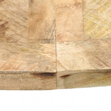 Masă de bucătărie, 120 x 76 cm, lemn masiv de mango, rotund - Img 8