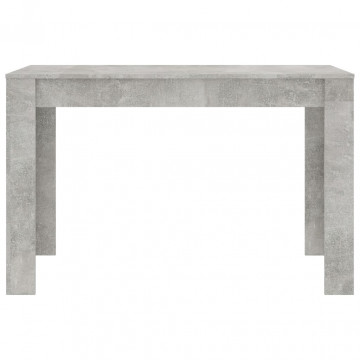 Masă de bucătărie, gri beton, 120 x 60 x 76 cm, PAL - Img 4