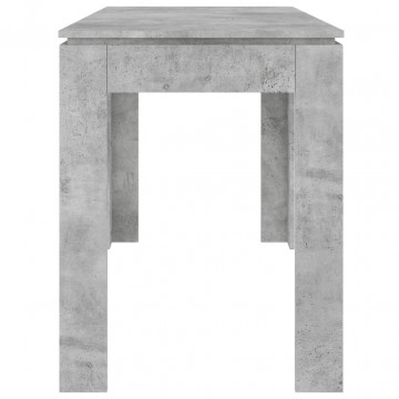 Masă de bucătărie, gri beton, 120 x 60 x 76 cm, PAL - Img 7