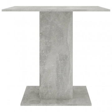 Masă de bucătărie, gri beton, 80x80x75 cm, PAL - Img 6