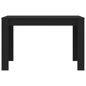 Masă de bucătărie, negru, 120x60x76 cm, lemn prelucrat - Img 4