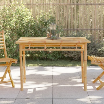 Masă de bucătărie pentru grădină, 110x55x75 cm, bambus - Img 1