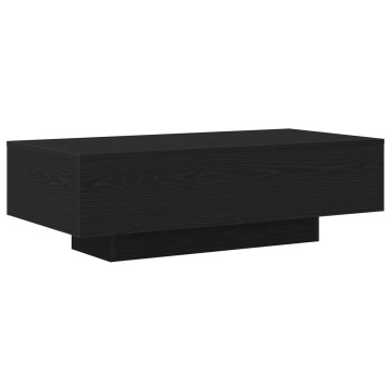 Masă de cafea Negru Stejar 100x30x36,5 cm Lemn prelucrat - Img 2