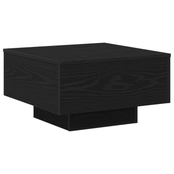 Masă de cafea Negru Stejar 55x55x31 cm din lemn prelucrat - Img 2