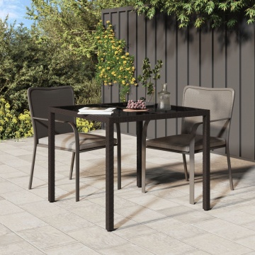 Masă de Dining Maro 90x90x75 cm Poliratan - Img 1