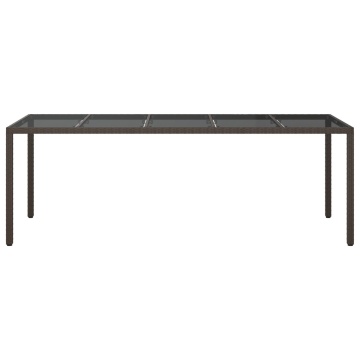 Masă de dining pentru grădină Maro 250x100x75 cm Poliratan - Img 3