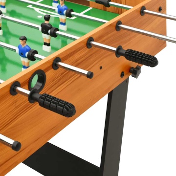 Masă de fotbal pliantă, maro deschis, 121 x 61 x 80 cm - Img 5