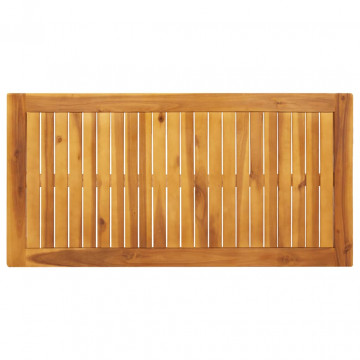 Masă de grădină, 110x55x75 cm, lemn masiv de acacia - Img 6