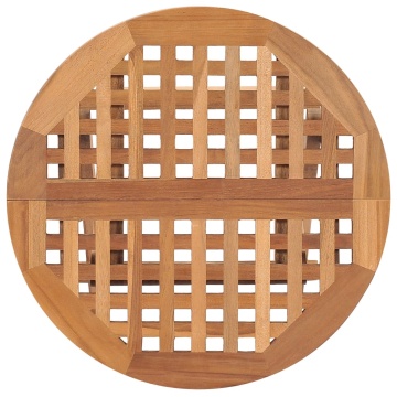 Masă de grădină pliabilă, 50 x 50 x 50 cm, lemn masiv de tec - Img 4