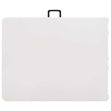 Masă de grădină pliabilă, alb, 180x72x72 cm, HDPE - Img 8