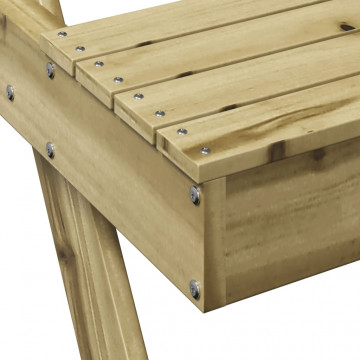 Masă de picnic, 105x134x75 cm, lemn impregnat de pin - Img 6