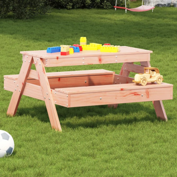 Masă de picnic pentru copii, 88x97x52 cm, lemn masiv douglas - Img 1