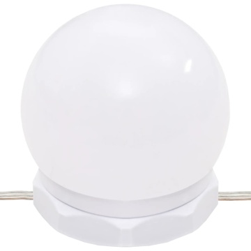 Masă de toaletă cu LED, stejar sonoma, 60x40x140 cm - Img 7