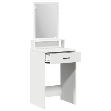 Masă de toaletă cu sertare Alb 50x41x140 cm - Img 4
