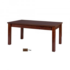 Masa extensibila 140x180 cm mb-21 modena1, nuc, lemn masiv de fag si pal - Img 2