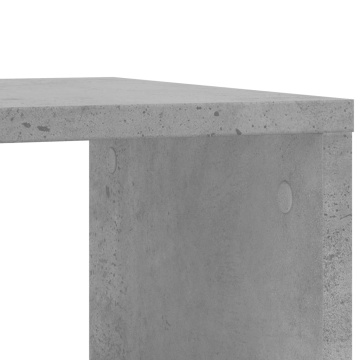 Masă laterală cu roți, gri beton, 50x30x55 cm, PAL - Img 7