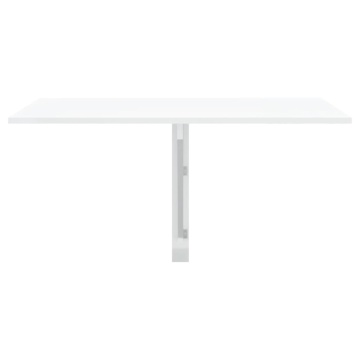 Masă perete pliantă alb extralucios 100x60x56 cm lemn compozit - Img 3