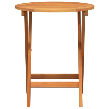 Masă pliantă de grădină rotundă Ø60x72 cm Lemn solid de acacia - Img 4