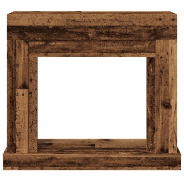 Mască de șemineu, lemn vechi, 100x30x87,5 cm, lemn prelucrat - Img 4