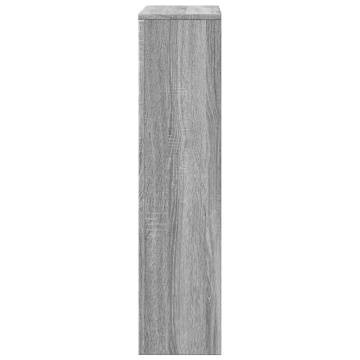 Mască pentru calorifer, gri sonoma, 78x20x82 cm, lemn prelucrat - Img 4