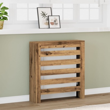 Mască pentru calorifer stejar artizanal 78x20x82 cm lemn - Img 1